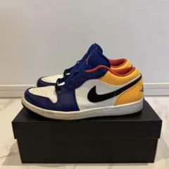 エアジョーダン1ロー 25.5 ブルーイエロー