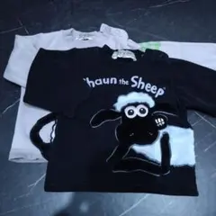 Shaun the Sheep 黒 Tシャツ