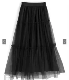 GRL チュールティアードスカート【at2180】