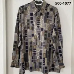 美品　長袖シャツ　グレー　F