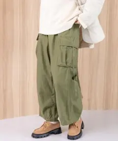 niko and... ストリングカーゴパンツ ミリタリー