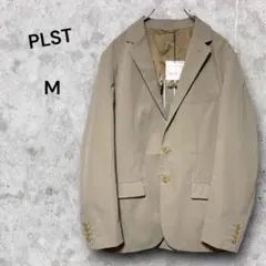 【美品】PLST テーラードジャケット アンコン　Mサイズ　ベージュ系