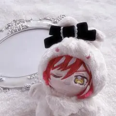 ぬい服 いつぬい にじたうんリボン ヘアクリップ ヘッドドレス 黒