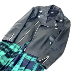 【美品】FRAMeWORK ラムレザー 本革 ダブルライダースジャケット 36