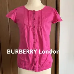 Burberry London フロントピンタックボタン　半袖トップス　ピンクのサムネイル
