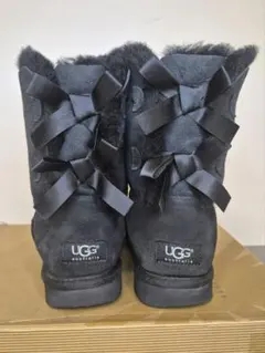 UGG W BAILEY BOW ベイリーボウ ムートンブーツ ブラック US7
