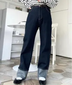 【平日値下げ！】ロールアップデニムパンツ