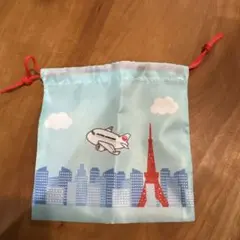 JAPAN AIRLINES JAL 巾着袋 コップ袋
