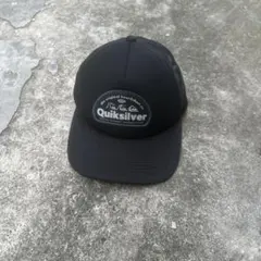 Y2K 00s Quiksilver tech mesh cap Black Fのサムネイル