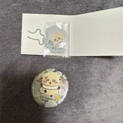 ちいかわラッコちいかわパーク缶バッジ、ちいかわbabyぷっくりキーホルダーセット