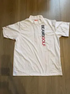 BEAMS GOLF モックネックシャツ ホワイト メンズLのサムネイル
