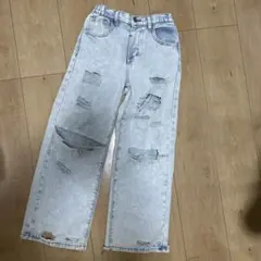 ダメージデニム　キッズ　130 シーイン　SHEIN