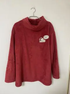 UNIQLO ピーナッツx長場雄フリース　 ルームウェア　赤　L