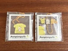 サンリオ ポムポムプリン ガチャガチャ はいっ！ポーズ！ キーホルダー 2点