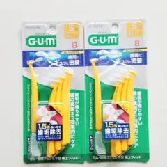 G.U.M 치간 브러쉬, L 모양, 베스트 핏, 스몰 사이즈, 2개 세트