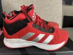 ◆adidas バスケットボールシューズ レッド赤(21.5㎝) 美USED◆