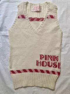 ヴィンテージ PINK HOUSE ニットベスト◎ピンクハウス