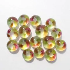 虹色ドーナッツ・シャボン玉ナギット秋色　16個　8-10ｍｍ A131