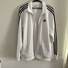adidasホワイトジャージ L