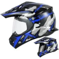 KTM ダークブルー モトクロスヘルメットオフロードヘルメット - メルカリ