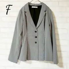 ✨美品✨ロイヤルパーティー 千鳥柄 ウエストシェイプ テーラードジャケット F
