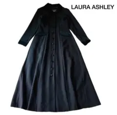 ローラアシュレイ ロングワンピース ヴィンテージ 前開き Aライン 英国製