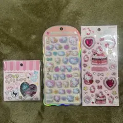 サンリオキャラクターズ キティ シール 3枚セット