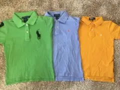 Ralph Lauren ポロシャツ 3色セット 110-130