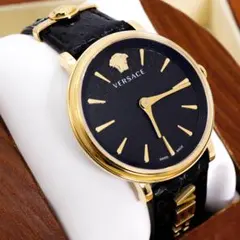 稼働 VERSACE 腕時計 メデューサ ゴールド ブラック コンビ 3844のサムネイル