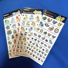 ポケモン 4サイズ ステッカー 3枚セット