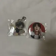 BTS jin アクリルキーホルダー、バッジセット