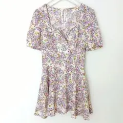 Spiral Girl 花柄 半袖 インナーパンツ ワンピース Ｍサイズ