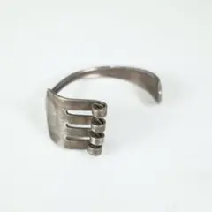 ヴィンテージ フォークバングル カトラリー ブレスレット シルバー 彫金