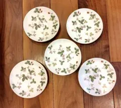 WEDGWOOD Wild Strawberry ティーカップ 小皿 5枚のサムネイル