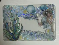 No.20 硬質ケースデコ トレカケース 海 キラキラマステデコ