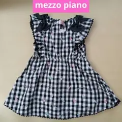 mezzo piano ワンピース　リボン　ジャンパースカート　メゾピアノ　柄