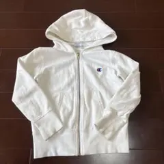 Champion フルジップフード付きトレーナー 130サイズ グレー