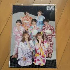 非売品】FRUITS ZIPPER 浴衣すきくじE賞 クリアポスター 櫻井優衣