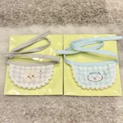 ちいかわ ★ chiikawa Baby ミニよだれかけ/ハチワレ・ラッコ ②点