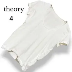 theory セオリー カットソー 半袖 Tシャツ 無地 白 伸縮性 M 4のサムネイル