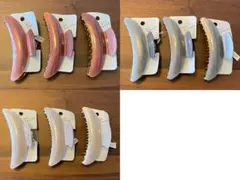 【新品未使用】ヘアクリップ 3色9個セット