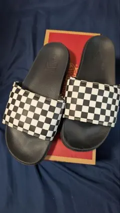 VANS ラコスタ SLIDE-ON チェッカーサンダル 29cm