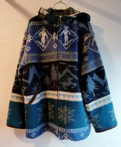 L.L.Bean 古着 80s 90s フリース フード付き プルオーバー