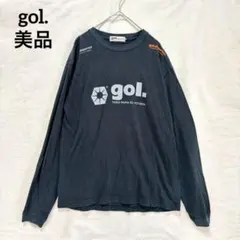 美品 gol. サッカー ロゴプリント ウェア 長袖T ロンT 黒 メンズ Mのサムネイル