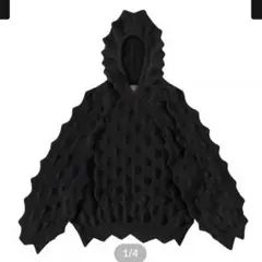 MADFRENZY Spiked Knit Hoodie