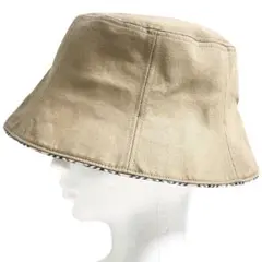 美品 バーバリーロンドン ブルーレーベル 帽子 ベージュ ノバチェック柄 ハット