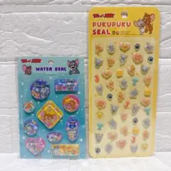 【新品✨】トムとジェリー ウォーターシール ぷくぷくシール 2枚セット