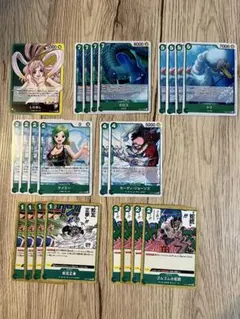 ワンピースカード 緑ミホークデッキ(調整パーツ付き) フラシ優勝構築