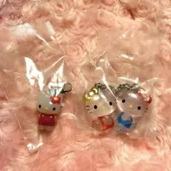 【新品未使用】 ハローキティ めじるしアクセサリー なかよしドロップチャーム