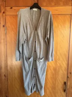 e hyphen world gallery グレー ロングカーディガン